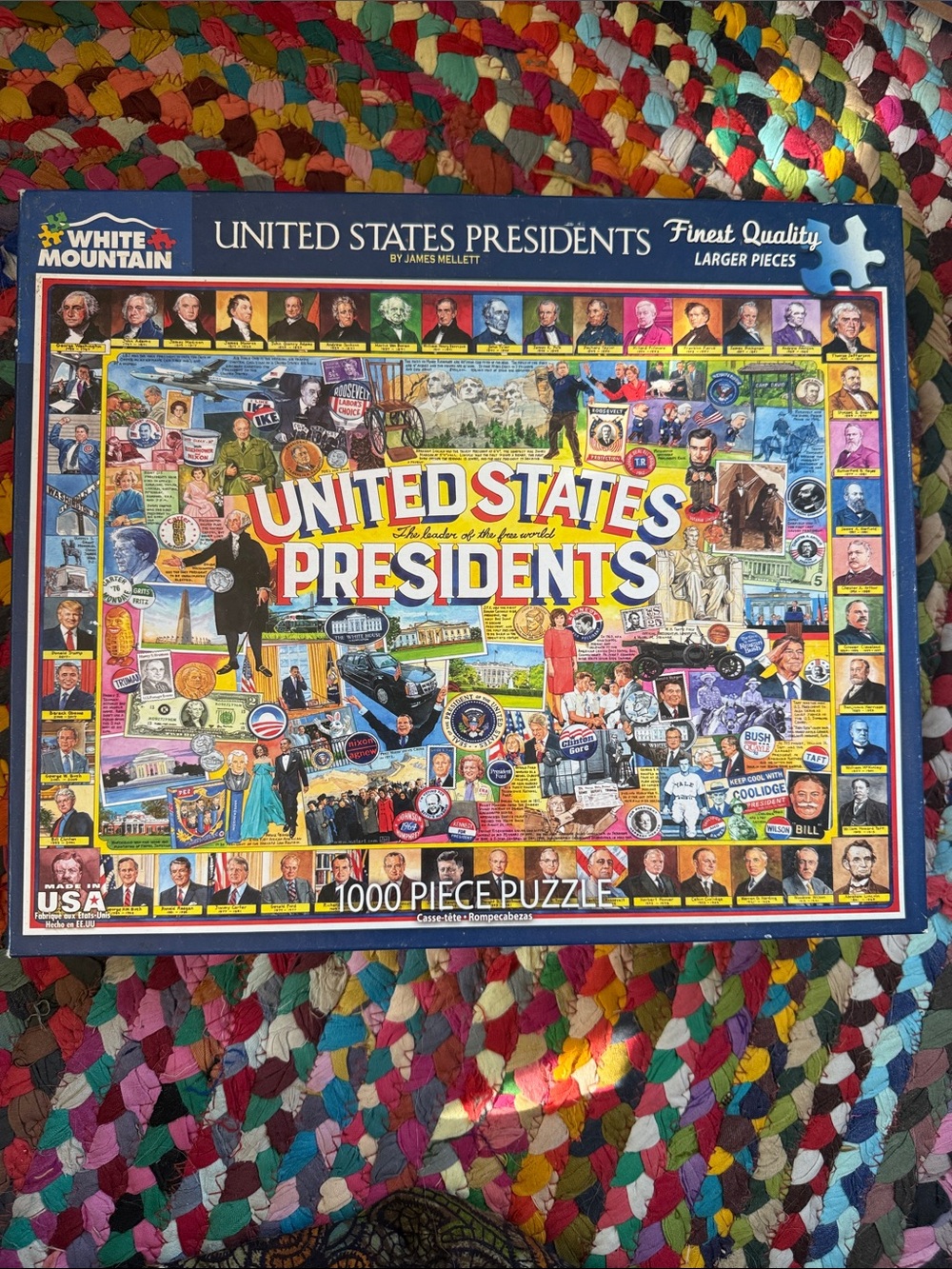 White Mountain United States Presidents 1000-Piece Puzzle - Multi-Color